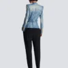 1-button belted denim jacket 1-button belted denim jacket