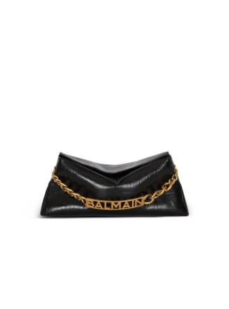 1945 Soft clutch in crinkled calfskin leather