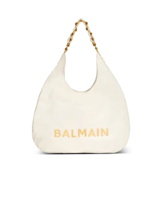 1945 Soft Hobo bag in embossed crinkled calfskin with a PB Labyrinth monogram
