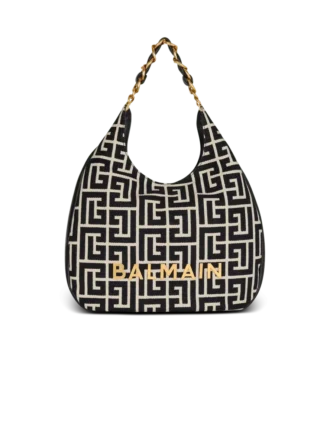 1945 Soft Hobo Large monogrammed jacquard tote bag