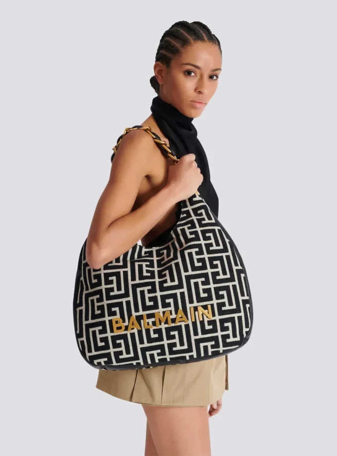 1945 Soft Hobo Large monogrammed jacquard tote bag 1945 Soft Hobo Large monogrammed jacquard tote bag