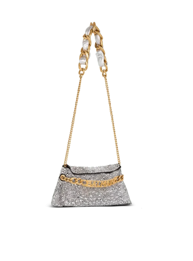 1945 Soft suede and rhinestone clutch 1945 Soft suede and rhinestone clutch