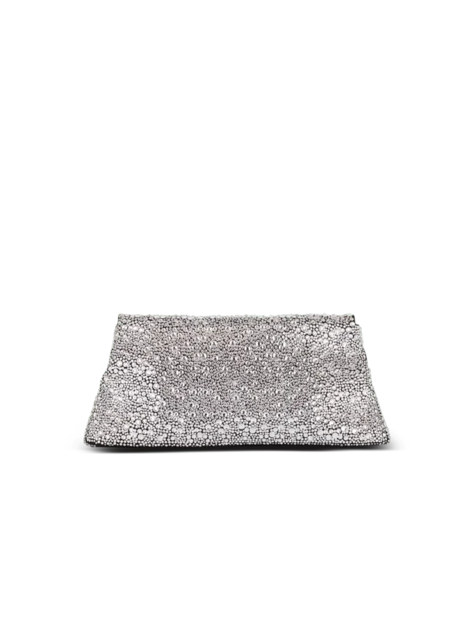 1945 Soft suede and rhinestone clutch 1945 Soft suede and rhinestone clutch