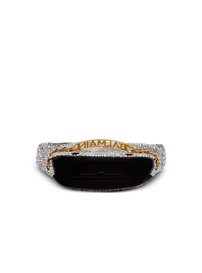 1945 Soft suede and rhinestone clutch 1945 Soft suede and rhinestone clutch