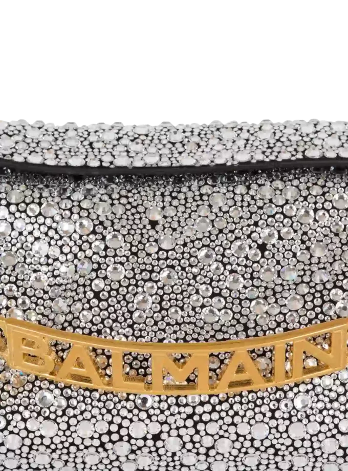 1945 Soft suede and rhinestone clutch 1945 Soft suede and rhinestone clutch