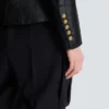 6-buttons jacket in crocodile jacquard