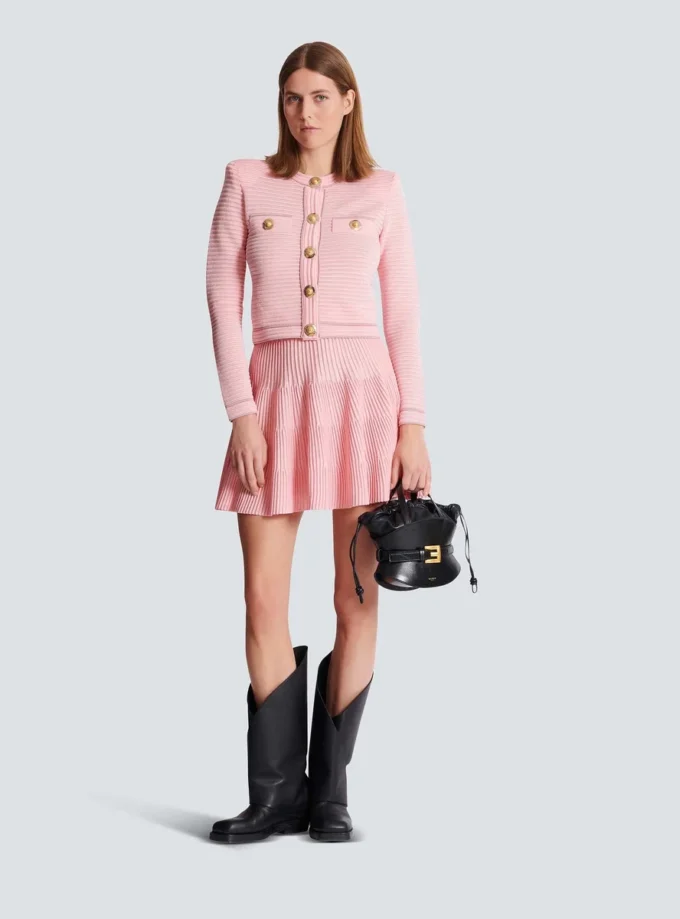 A-line textured knit skirt A-line textured knit skirt