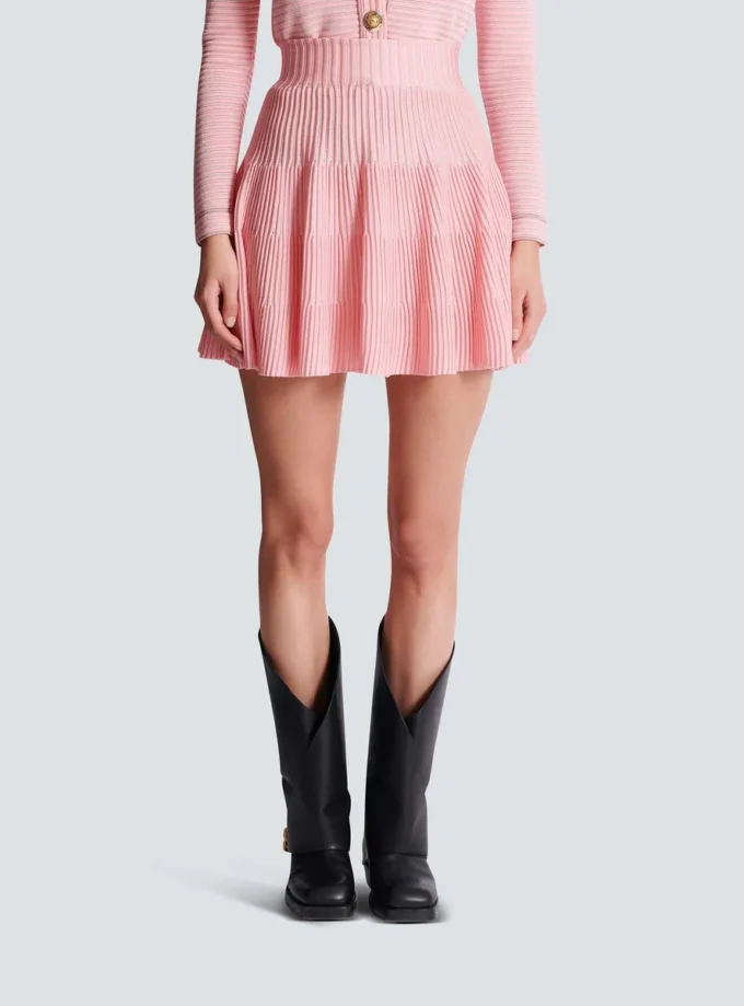 A-line textured knit skirt A-line textured knit skirt