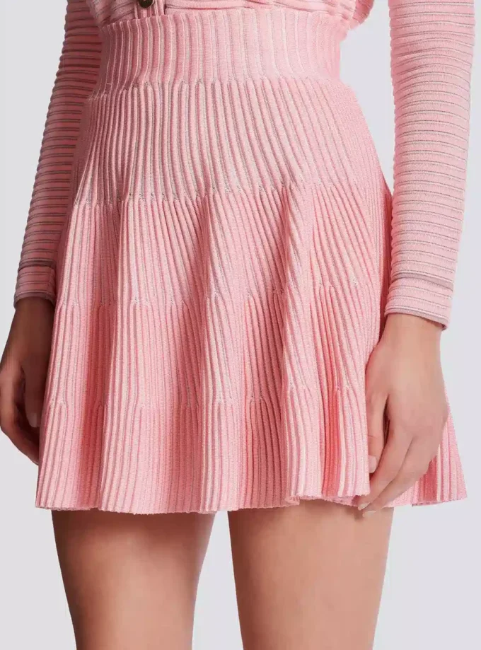 A-line textured knit skirt A-line textured knit skirt