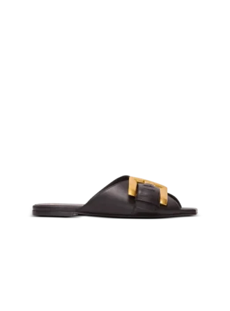 Anthem flat calfskin leather sandals