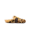 Anthem leopard print ponyskin leather and faux fur mules Anthem leopard print ponyskin leather and faux fur mules