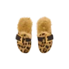 Anthem leopard print ponyskin leather and faux fur mules Anthem leopard print ponyskin leather and faux fur mules