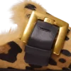 Anthem leopard print ponyskin leather and faux fur mules Anthem leopard print ponyskin leather and faux fur mules