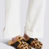 Anthem leopard print ponyskin leather and faux fur mules Anthem leopard print ponyskin leather and faux fur mules