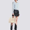 B-Army 36 monogrammed canvas jacquard and leather tote bag B-Army 36 monogrammed canvas jacquard and leather tote bag