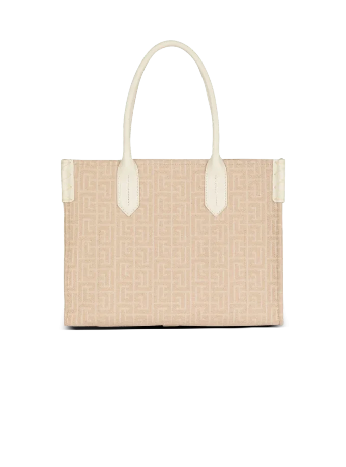 B-Army 36 monogrammed canvas jacquard and leather tote bag B-Army 36 monogrammed canvas jacquard and leather tote bag