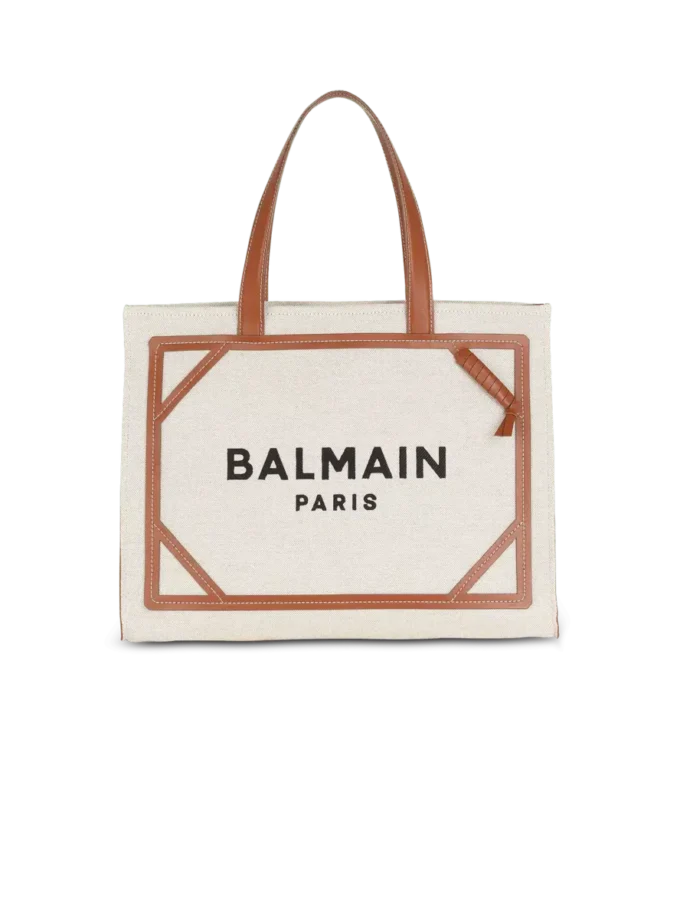 B-Army 42 canvas tote bag with leather details B-Army 42 canvas tote bag with leather details