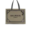 B-Army 42 canvas tote bag with leather details B-Army 42 canvas tote bag with leather details