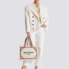 B-Army 42 canvas tote bag with leather details B-Army 42 canvas tote bag with leather details