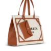 B-Army 42 canvas tote bag with leather details B-Army 42 canvas tote bag with leather details