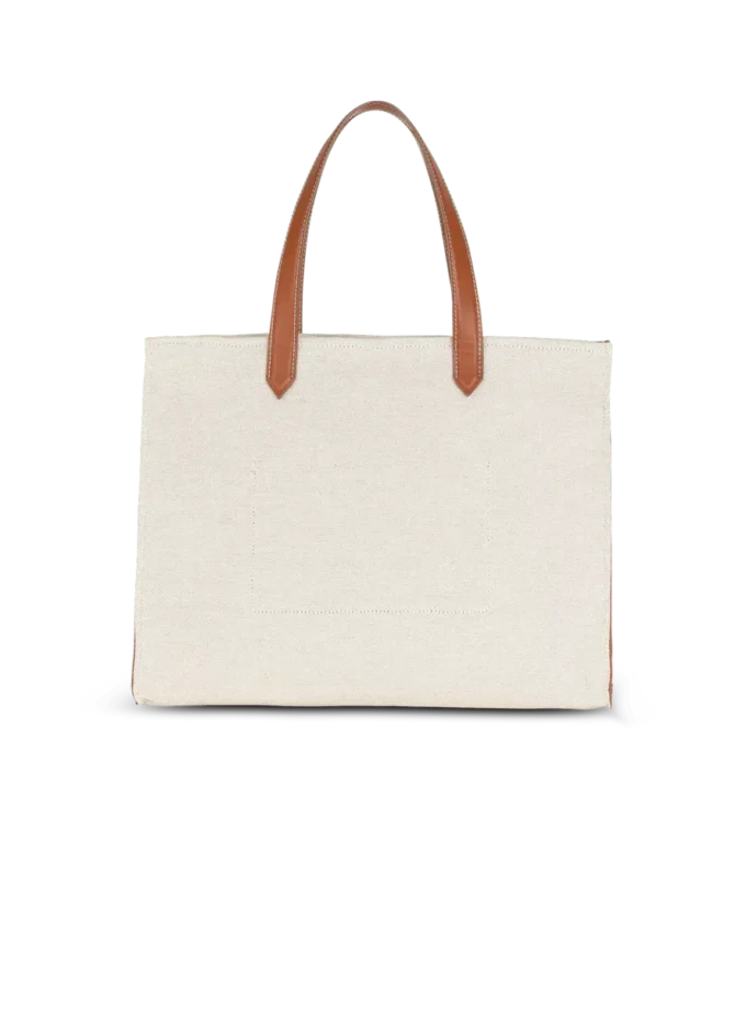 B-Army 42 canvas tote bag with leather details B-Army 42 canvas tote bag with leather details