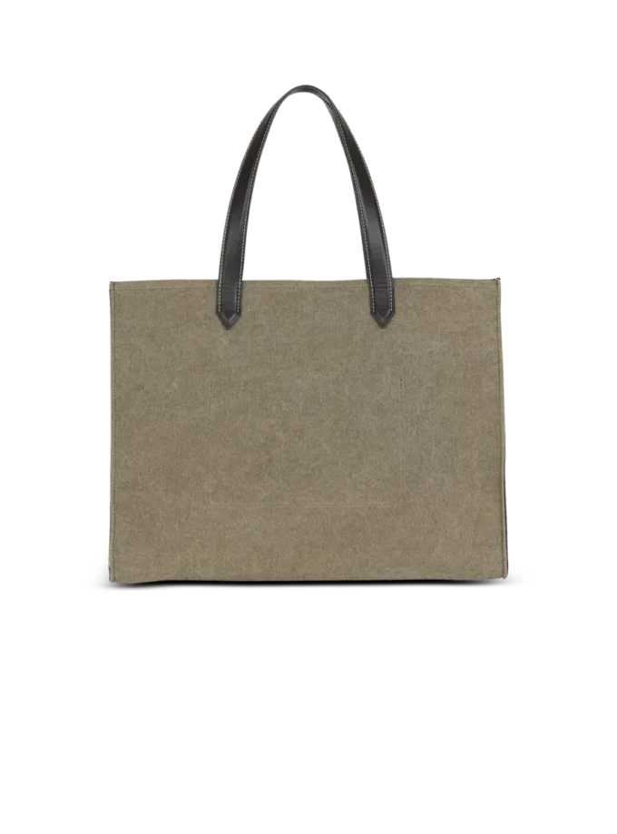 B-Army 42 canvas tote bag with leather details B-Army 42 canvas tote bag with leather details
