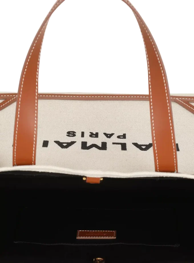 B-Army 42 canvas tote bag with leather details B-Army 42 canvas tote bag with leather details