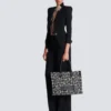 B-Army 42 monogram jacquard and leather Tote bag B-Army 42 monogram jacquard and leather Tote bag