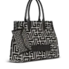 B-Army 42 monogram jacquard and leather Tote bag B-Army 42 monogram jacquard and leather Tote bag