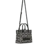 B-Army monogrammed jacquard and leather tote bag B-Army monogrammed jacquard and leather tote bag