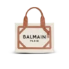 B-Army small tote bag in canvas and leather