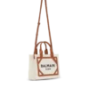 B-Army small tote bag in canvas and leather