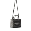 B-Army tote bag in monogrammed canvas and leather