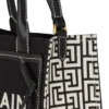 B-Army tote bag in monogrammed canvas and leather