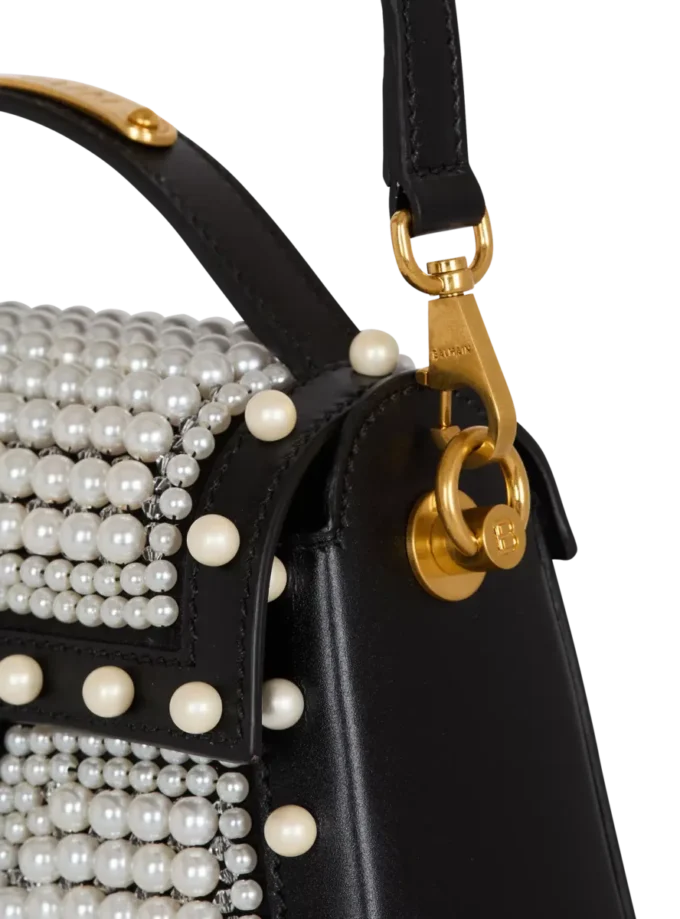 B-Buzz Dynasty bag in leather and embroidered satin B-Buzz Dynasty bag in leather and embroidered satin