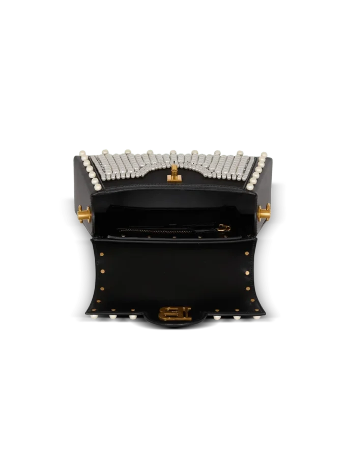 B-Buzz Dynasty bag in leather and embroidered satin B-Buzz Dynasty bag in leather and embroidered satin