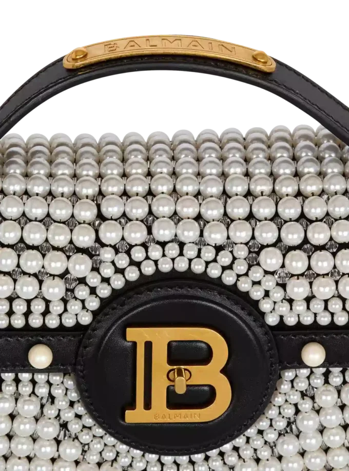 B-Buzz Dynasty bag in leather and embroidered satin B-Buzz Dynasty bag in leather and embroidered satin