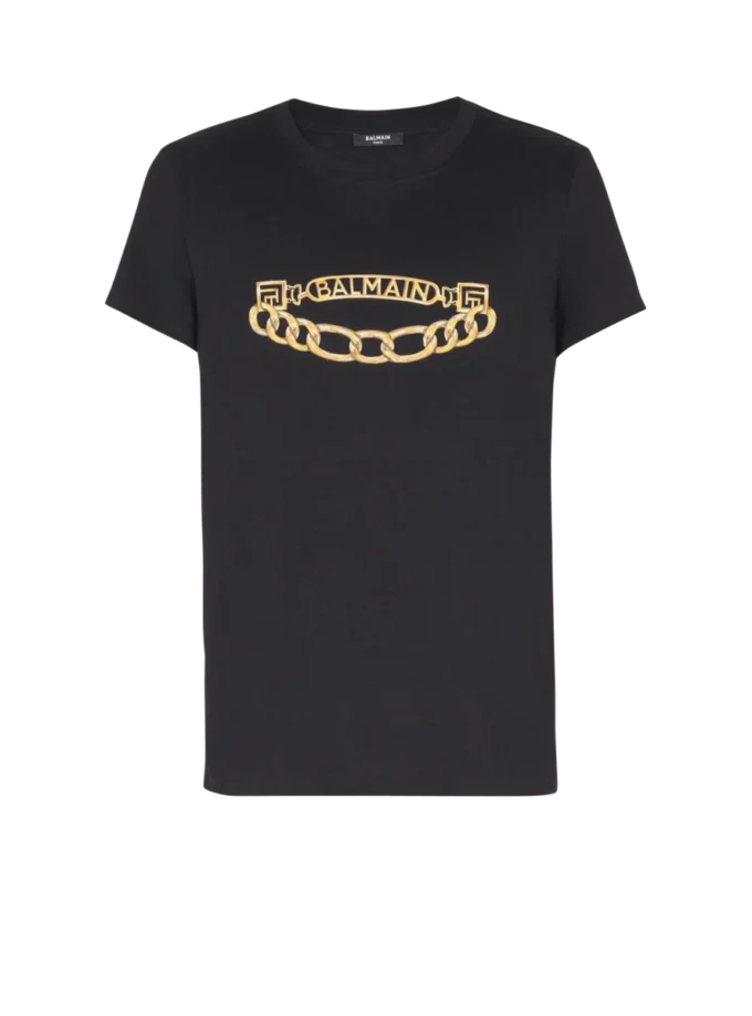 Balmain Chaînes Logo printed T-shirt