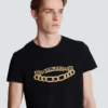 Balmain Chaînes Logo printed T-shirt