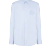 Balmain Écusson embroidered cotton shirt