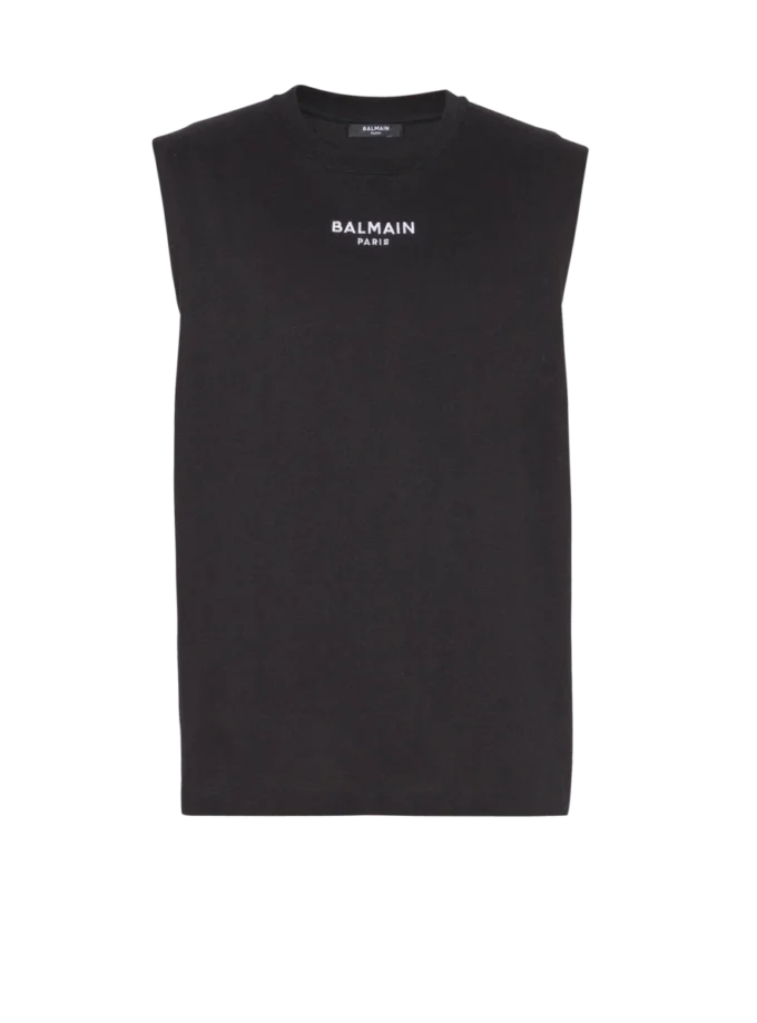 Balmain Paris embroidered vest top Balmain Paris embroidered vest top