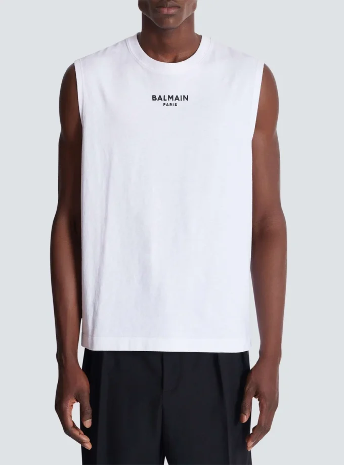 Balmain Paris embroidered vest top Balmain Paris embroidered vest top