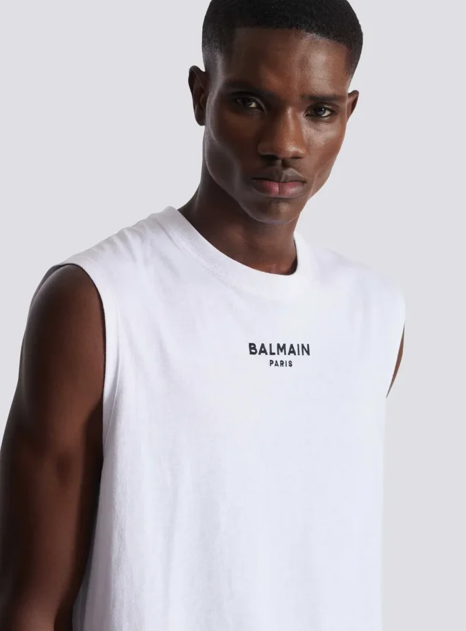 Balmain Paris embroidered vest top Balmain Paris embroidered vest top