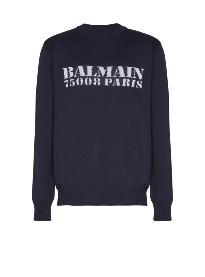 Balmain Stamp merino wool jumper Balmain Stamp merino wool jumper