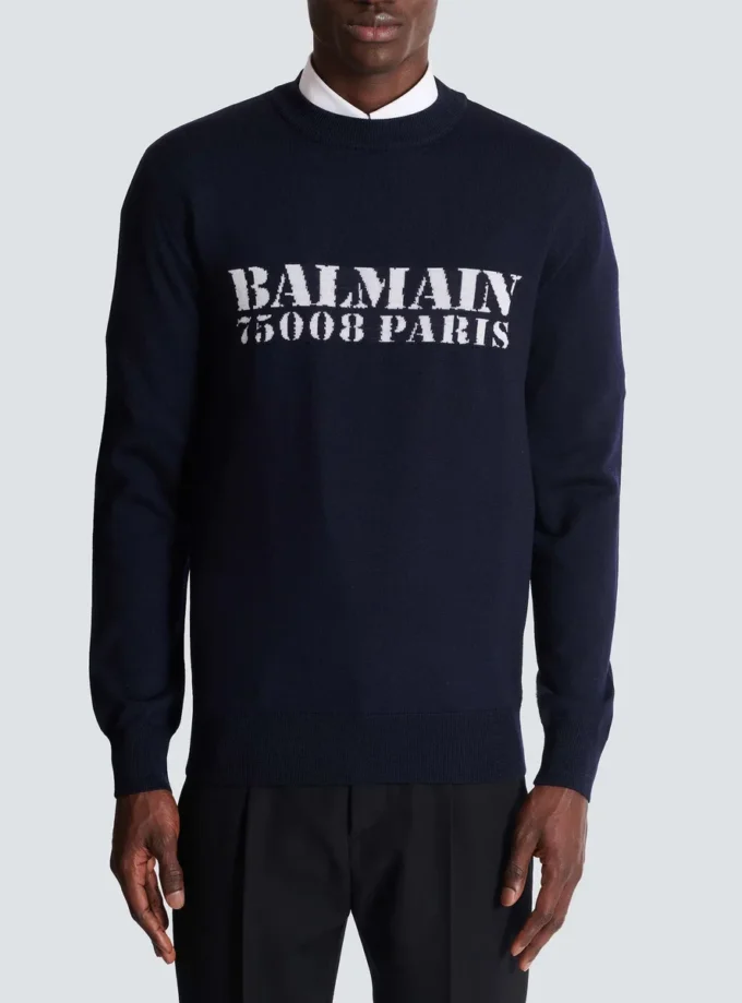 Balmain Stamp merino wool jumper Balmain Stamp merino wool jumper