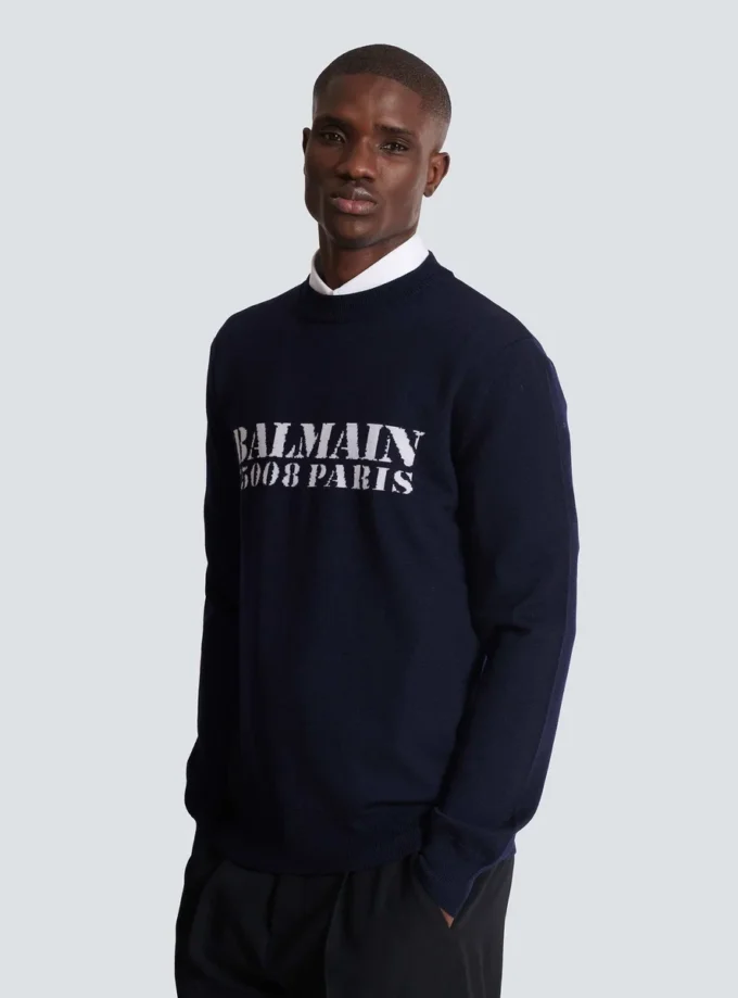 Balmain Stamp merino wool jumper Balmain Stamp merino wool jumper