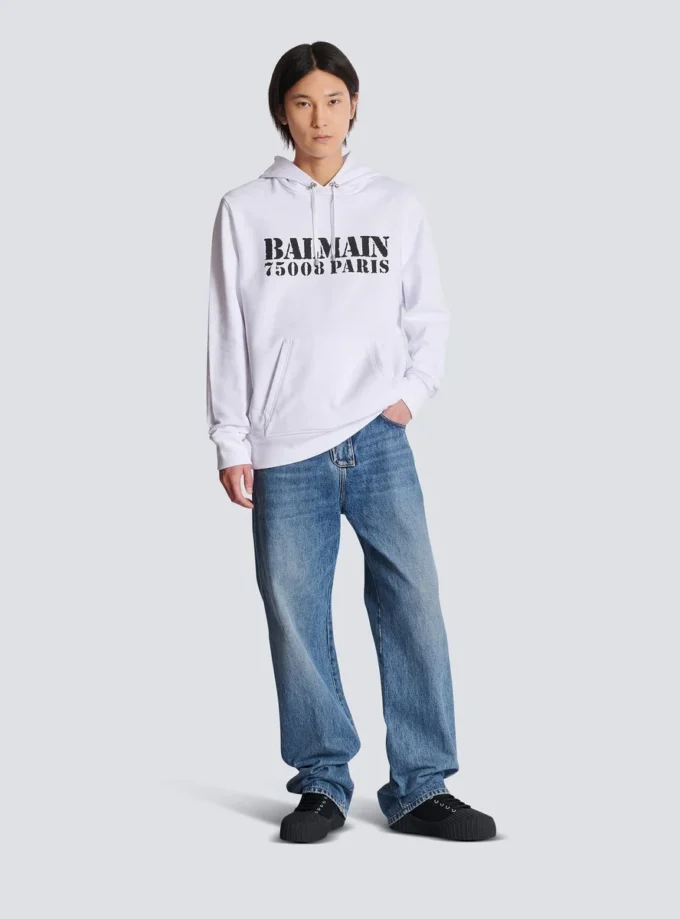 Balmain Stamp printed hoodie Balmain Stamp printed hoodie