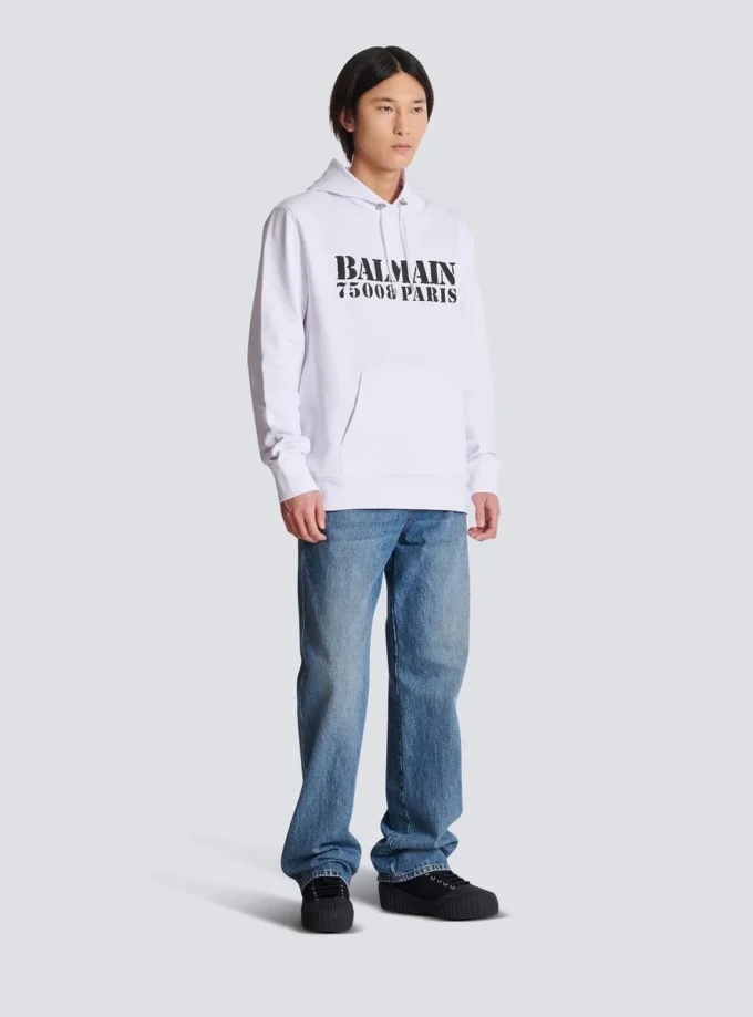 Balmain Stamp printed hoodie Balmain Stamp printed hoodie