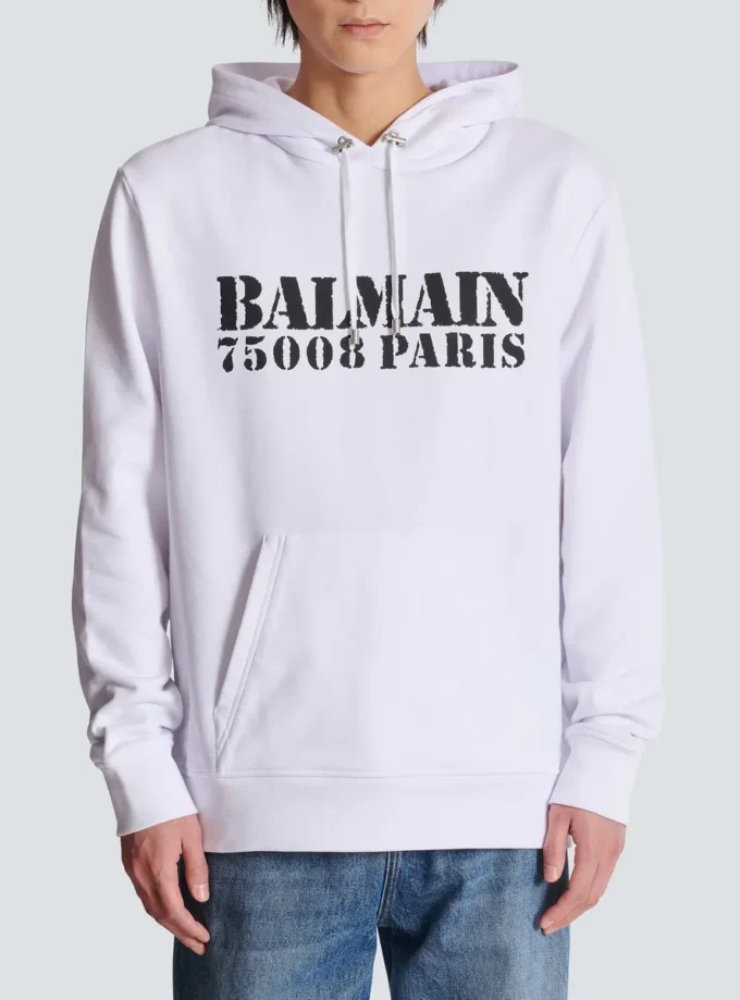 Balmain Stamp printed hoodie Balmain Stamp printed hoodie