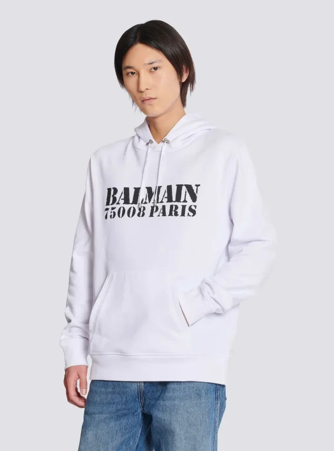 Balmain Stamp printed hoodie Balmain Stamp printed hoodie